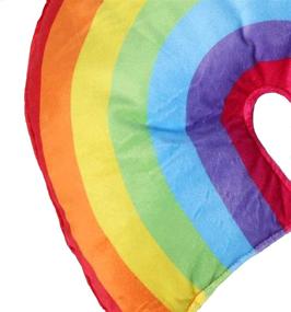 img 3 attached to 🌈 Colorful Rainbow Pillow: 16" Throw Pillow for Girls - Plush Rainbow Pillows for Kids Decor - Vibrant Rainbow Decorative Pillows, Perfect for Kids Room