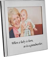 👵 lawrence frames grandmother silver plated 6x4 picture frame - celebrating the birth of a baby логотип