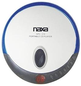 img 1 attached to 🎧 Naxa NPC-319 Тонкий портативный CD-плеер с стереонаушниками, совместимый с CD и CD-R, двойным источником питания, программируемой памятью треков, ЖК-дисплеем, синего цвета.