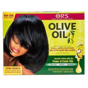 img 4 attached to 📦 ORS Olive Oil No-Lye Hair Relaxer Extra Strength Kit - Full Application with Built-In Protection (Pack of 1)