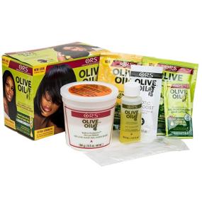 img 1 attached to 📦 ORS Olive Oil No-Lye Hair Relaxer Extra Strength Kit - Full Application with Built-In Protection (Pack of 1)