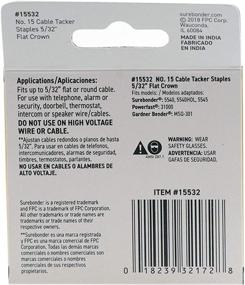 img 3 attached to 🔒 High-Quality #15 Flat Crown Cable Tacker Staples - 630 ct: A Must-Have for Secure & Efficient Cable Management