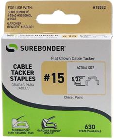 img 4 attached to 🔒 High-Quality #15 Flat Crown Cable Tacker Staples - 630 ct: A Must-Have for Secure & Efficient Cable Management