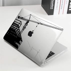 img 3 attached to 🏗️ Protective MacBook Pro 13 Inch Case (2020 Release) - Building Crane Design