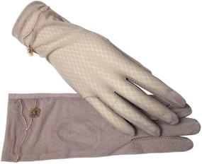 img 4 attached to Womens Protection Driving Gloves Anti Skid Women's Accessories