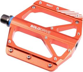 img 3 attached to 🚵 SOLODRIVE Mountain Bike Flat Pedals: Lightweight and Wide Platform, Low-Profile Aluminum Alloy Bicycle Pedals