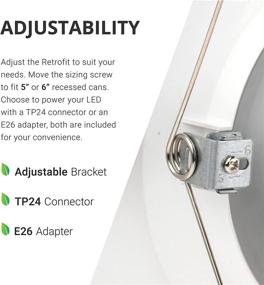 img 1 attached to Sunco Lighting 12 Pack LED Recessed Downlight: Selectable 5 Colors, Dimmable, 13W=75W, 1050LM, Baffle Trim, Damp Rated - Easy Retrofit Installation, UL Certified