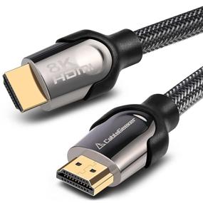 img 4 attached to 🔌 High-Speed 8K HDMI 2.1 Cable - Supports 8K@60HZ & 4K@120Hz | eARC HDR10, 3D, VRR | Compatible with Fire TV, Roku TV, PS5, Xbox, Nintendo Switch | (4 ft)