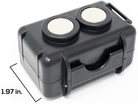 img 1 attached to 📍 Optimus Waterproof GPS Tracker Case with Neodymium Magnets - Twin Magnet Design