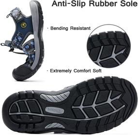 img 1 attached to AMIDEWA Adjustable Fisherman Sandals: ✨ Athletic Men's Shoes Designed for Versatility