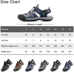 img 3 attached to AMIDEWA Adjustable Fisherman Sandals: ✨ Athletic Men's Shoes Designed for Versatility