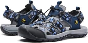 img 4 attached to AMIDEWA Adjustable Fisherman Sandals: ✨ Athletic Men's Shoes Designed for Versatility