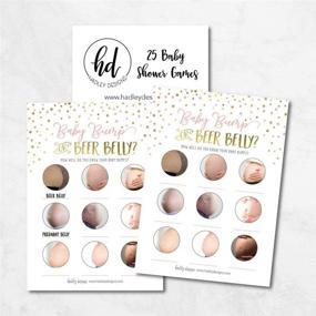 img 3 attached to 25 Fun Baby Shower Game Ideas - Beer Belly or Pregnant Bump Gender Reveal Bundle for a Cute Pink and Gold Party! Perfect for Girls, Boys, Moms, Dads, and Coed Unisex Sets!