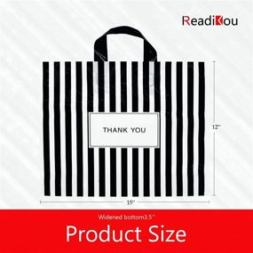 img 3 attached to Eco-Friendly and Convenient: 50 Pack of Reusable Business Shopping Boutique Bags