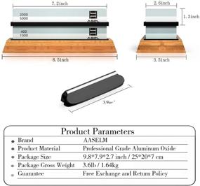 img 2 attached to Эффективное и стабильное заточка с непроскальзывающимся аселевым шлифовальным камнем.