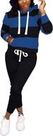 aomoni sweatsuits tracksuits patchwork black white sports & fitness for team sports logo