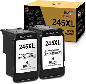 img 4 attached to 🖨️ ONLYU Remanufactured Canon PG-245XL/PG-245 Ink-Cartridge Replacement - 2 Black, High Yield
