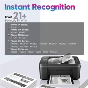 img 2 attached to 🖨️ ONLYU Remanufactured Canon PG-245XL/PG-245 Ink-Cartridge Replacement - 2 Black, High Yield