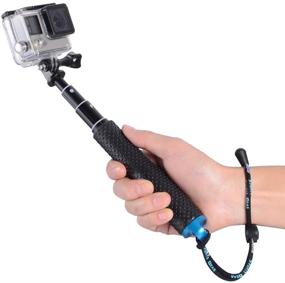 img 3 attached to 📷 Trehapuva Selfie Stick: Waterproof 19” Extension Monopod Pole for GoPro Hero and More