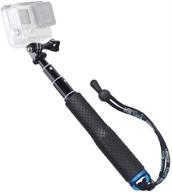 📷 trehapuva selfie stick: waterproof 19” extension monopod pole for gopro hero and more logo