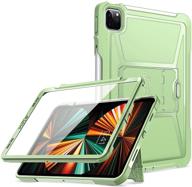 📱 ztotop rugged case for ipad pro 12.9 2021: pencil holder, screen protector, green, 5th gen logo