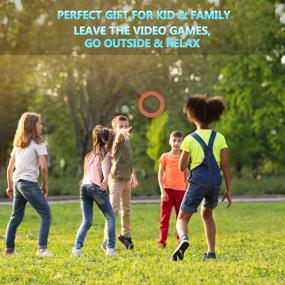 img 2 attached to 🏓 OUOnDAD 11-inch Flying Ring for Kids and Adults - Replace Screen Time with Healthy Outdoor Fun - Get Outside & Play! Best Backyard Garden Sport Gift for Boys and Girls 4+