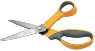 🧵 jml softgrip pinking shears scissor, 9.25 inch stainless steel decorative fabric edge cutter logo