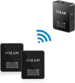 img 1 attached to 🎤 Wireless Lavalier Microphone Lav Mic System - Sokani Tiny Twin 2X Transmitters and Receiver for Camera, Smartphones, iPhone, DSLR, Mirrorless, YouTube, Tiktok, Facebook Live Video Recording