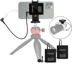 img 3 attached to 🎤 Wireless Lavalier Microphone Lav Mic System - Sokani Tiny Twin 2X Transmitters and Receiver for Camera, Smartphones, iPhone, DSLR, Mirrorless, YouTube, Tiktok, Facebook Live Video Recording