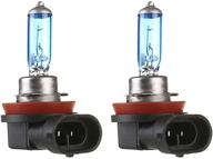 esupport h11 55w 6000k xenon gas halogen headlight white light lamp bulbs pack of 2 logo
