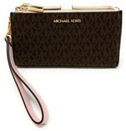 vanilla softpink michael kors women's handbags & wallets wristlet in wristlets logo