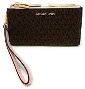 img 4 attached to Vanilla Softpink Michael Kors Women's Handbags & Wallets Wristlet in Wristlets