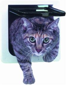 img 1 attached to 🐱 Enhanced Security Cat Flap Door: 4-Way Locking Pet Door Solution