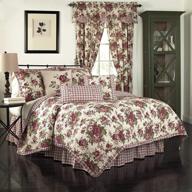 🛏️ waverly norfolk reversible quilt collection, king size - timelessly elegant tea stain design logo