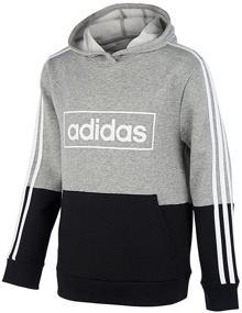 img 2 attached to 👕 Comfortable Kids' Style with Adidas Little Sweatshirt Pullover Heather Boys' Clothing