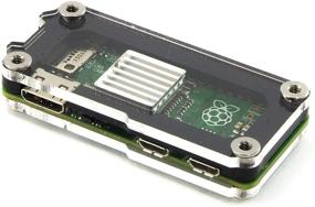 img 3 attached to 🔥 Enhance Raspberry Pi Zero Performance with Zebra Zero Heatsink Case in Black Ice by C4Labs