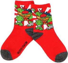 img 1 attached to 🐢 Boys Toddler TMNT Teenage Mutant Ninja Turtles Multi-Pack Socks