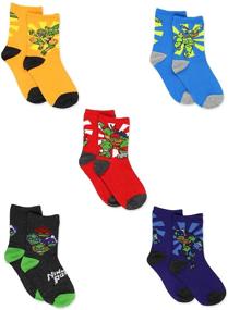 img 4 attached to 🐢 Boys Toddler TMNT Teenage Mutant Ninja Turtles Multi-Pack Socks