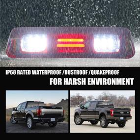 img 3 attached to Enhance Your Ford F 150/Explorer Sport Trac & Lincoln Mark LT with the Chrome Housing Red Lens 3D LED Bar Third Brake Light Cargo Lamp