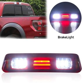 img 4 attached to Enhance Your Ford F 150/Explorer Sport Trac & Lincoln Mark LT with the Chrome Housing Red Lens 3D LED Bar Third Brake Light Cargo Lamp