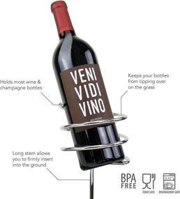 img 2 attached to 🍷 Tovolo Steady Sticks Wine Bottle Holder - Perfect for Beach, Concerts, Cookouts, and Beyond