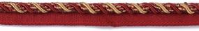 img 3 attached to BEL AVENIR 0.27 Inch Twisted Lip Cord Trim - 13Yards Multicolor Sewing Crafts DIY Decoration - Luxury Handmade Red Piping Embellishments