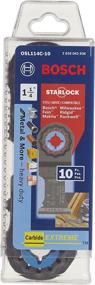 img 3 attached to 🔪 BOSCH Starlock Carbide Oscillating Tool Blades – Multi Tool Blades for Cutting Iron Bar, Metal, Wood with Nails, Drywall, and Tile – 10-Pack with 1-1/4" Width (OSL114C-10).