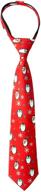 🎄 boys' printed christmas theme pretied zipper tie by spring notion: stylish and convenient accessory logo
