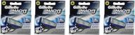 💈 gillette mach 3 turbo razor refill cartridges 16-count: enhanced performance pack logo