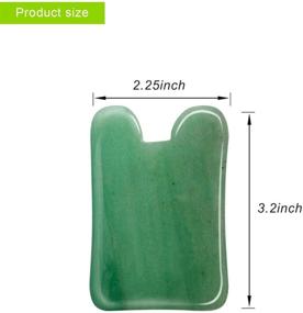 img 2 attached to 🌿 Experience the Rejuvenating Ahier Jade Scraping Massage Tool - Relax and Rejuvenate Your Body, Neck, and Face with Natural Jade Stone!