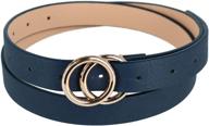 ctm womens double circle buckle women's accessories for belts logo