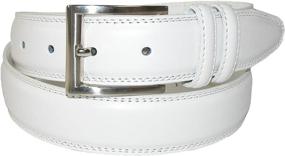 img 3 attached to 👔 Discover the Luxury of Aquarius Leather Padded Satin Buckle Belts for Men's Accessories