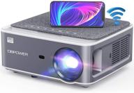 🎥 dbpower wifi projector native 1080p, 8500l full hd outdoor movie projector with 4d keystone correction, zoom, ppt, 300" portable mini video projector for smart phone/laptop/pc/dvd/tv/ps4 logo