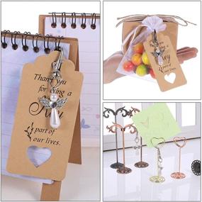 img 1 attached to 38-Piece Angel Keychain Souvenir Wedding Gifts Baby Shower Favor Thank You Gifts Set with Thank You Tag Drawstring Bag - By Cerealy